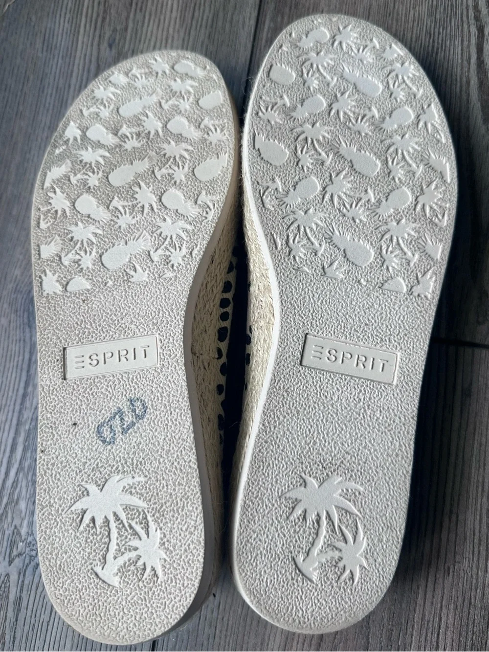 Esprit Leopard Animal Print Espadrille Slip On Shoes Size 8M | EUC